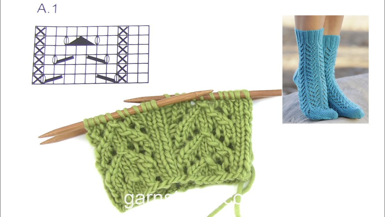 How to knit A.1 in DROPS 161-39