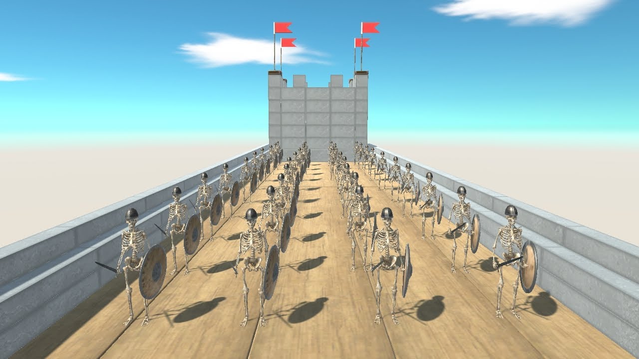 Undead Skeleton Army Invasion vs Faction Army from ALL UNITS Animal Revolt Battle Simulator