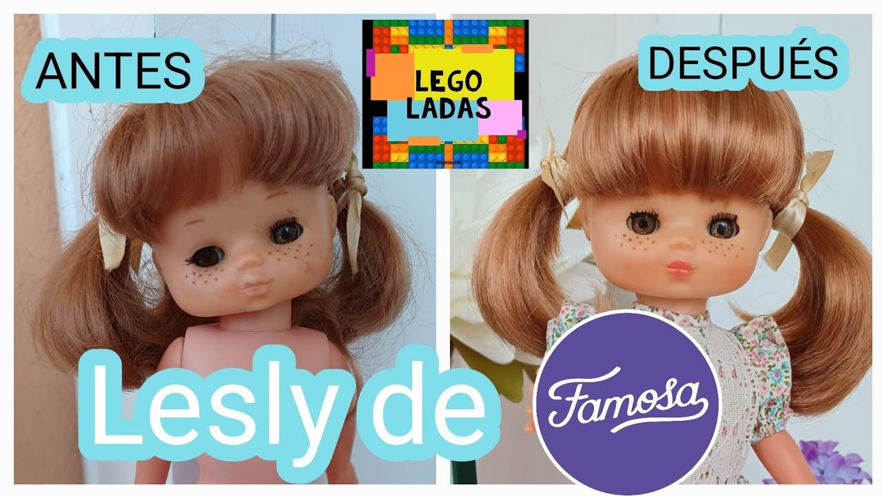 Restauración muñeca Lesly de famosa antigua, paso a paso.