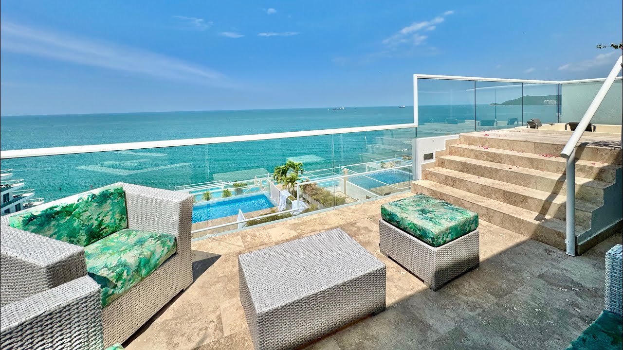 Apartamento con jacuzzi y vista al mar en Playa Dormida $3.750 millones 241 m2 📱+573167155112