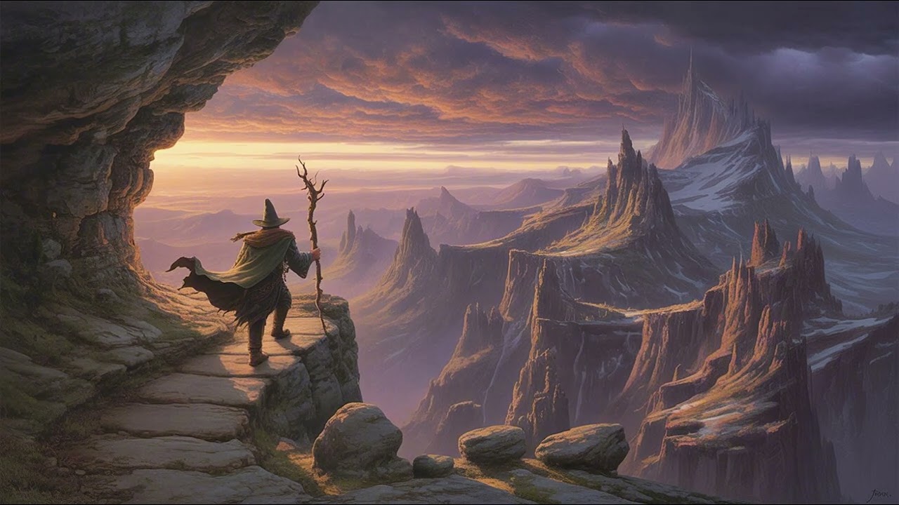 Epic Mountain Path Wizard Fantasy Ambience, 1 Hour Mystical Sounds for Study, Relax, Work & DnD