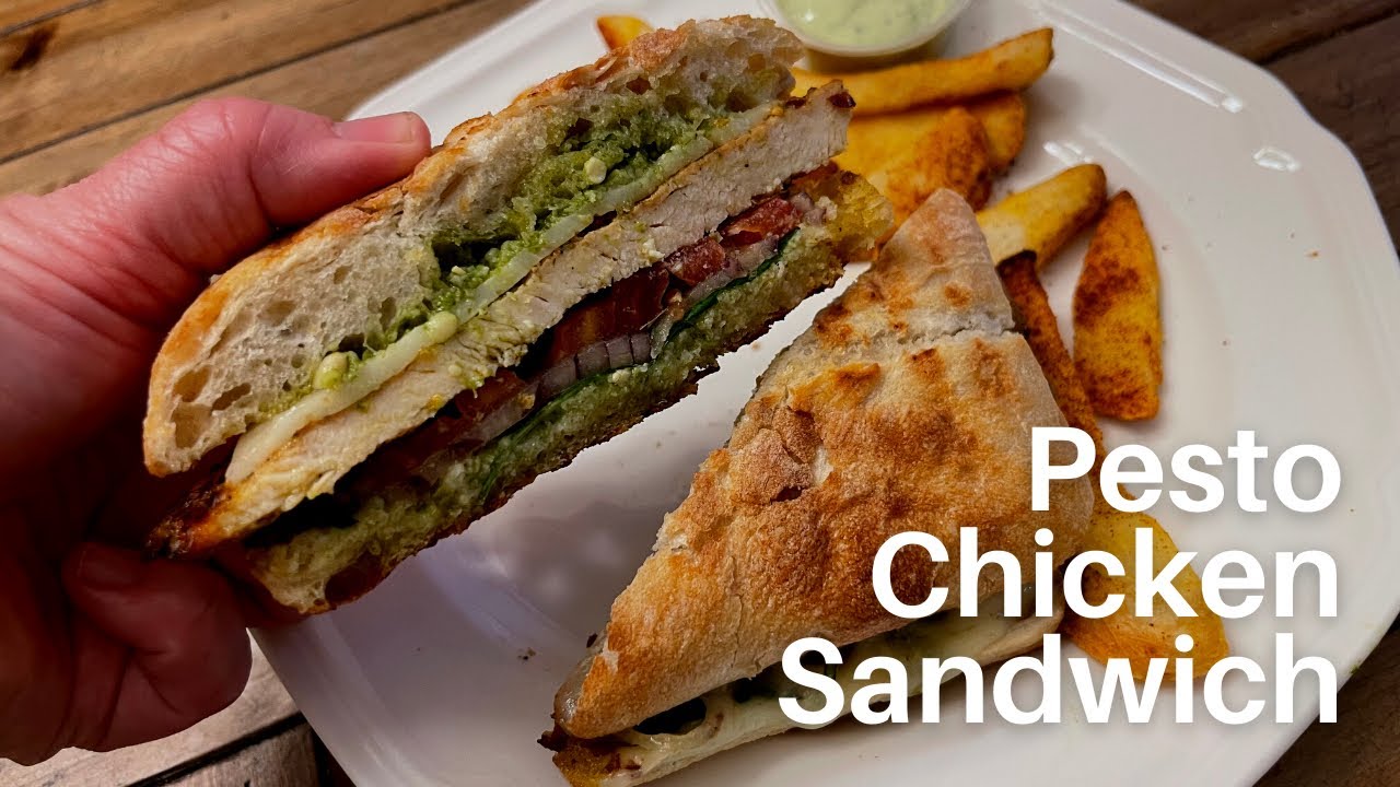 How to make Pesto Chicken Panini Sandwich - Better than any gourmet restaurant!