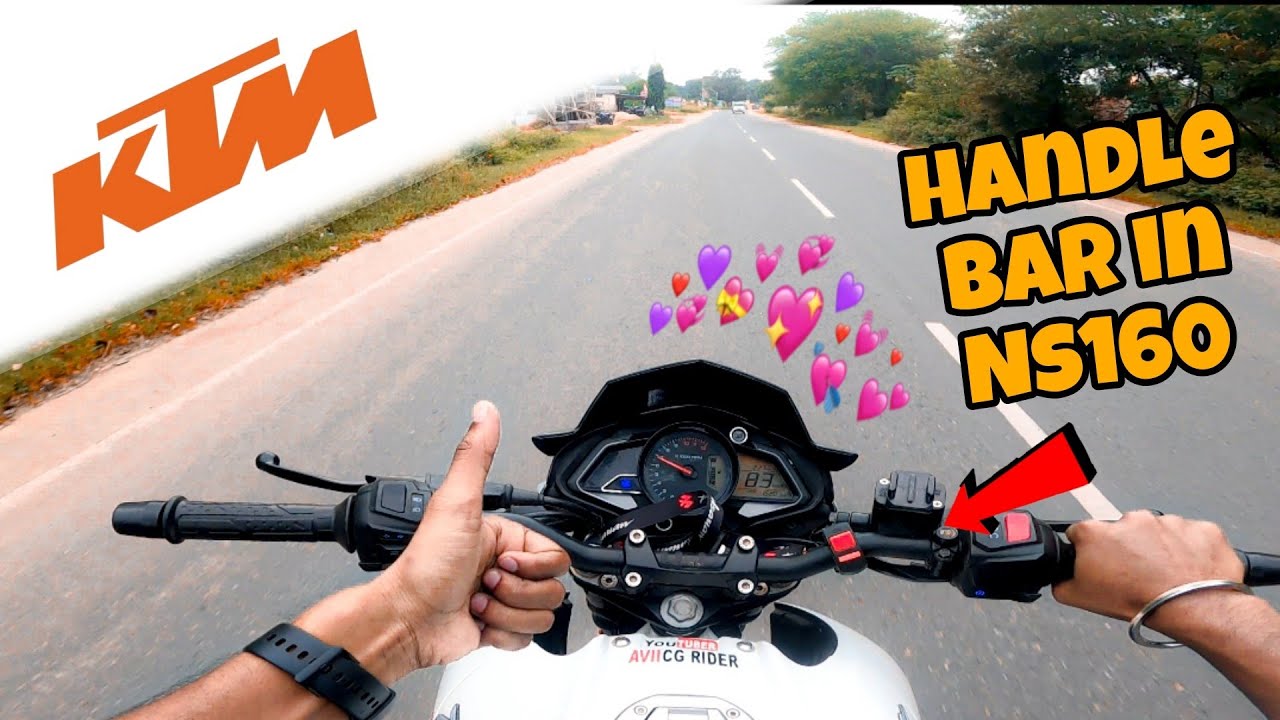KTM Duke Handle Bar in Pulsar Ns160! Installation, Detailed | Easy Fit | look🔥