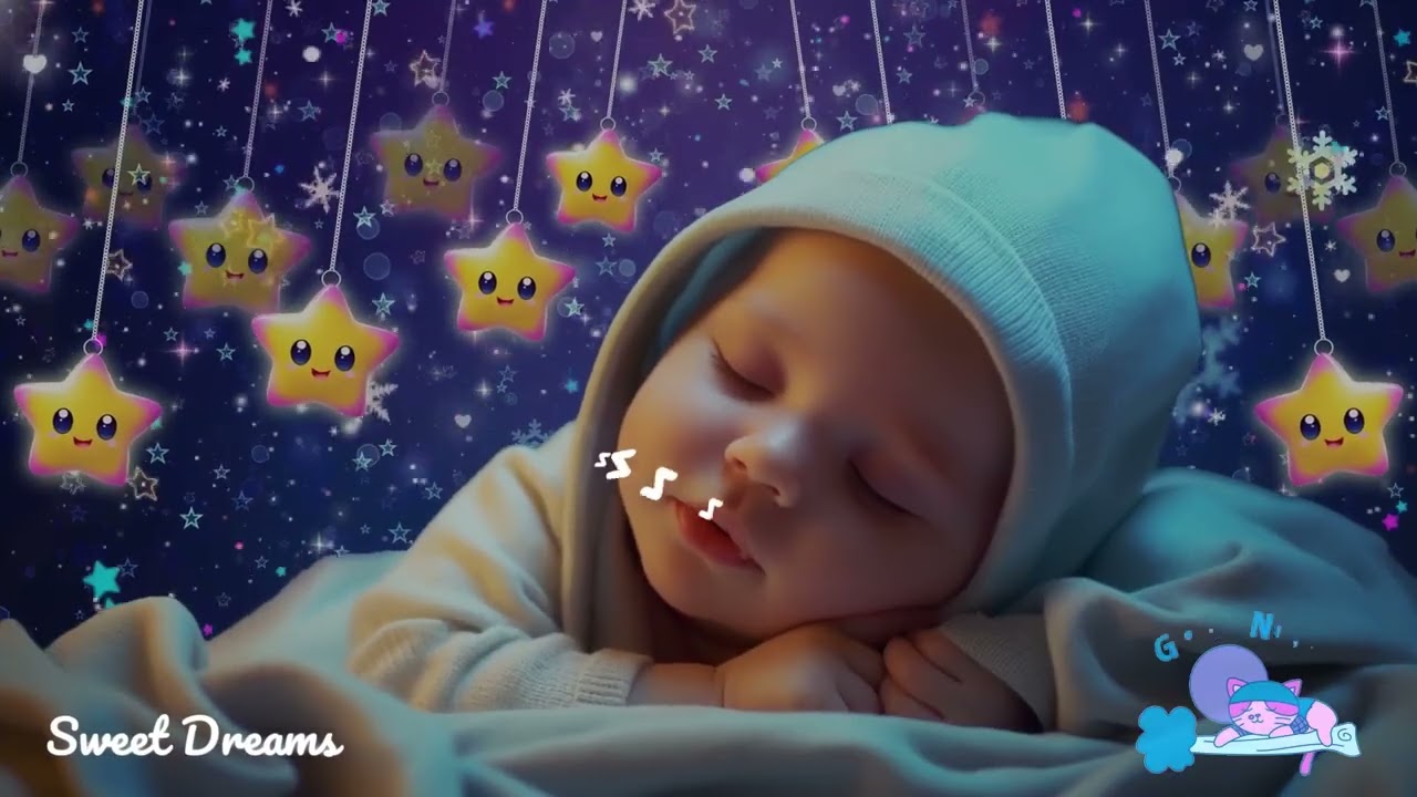 Baby Sleep Music 🌙 Baby Drift into Deep Sleep in 3 Minutes 💤 Calm Night 🎶 Mozart & Brahms Lullabies