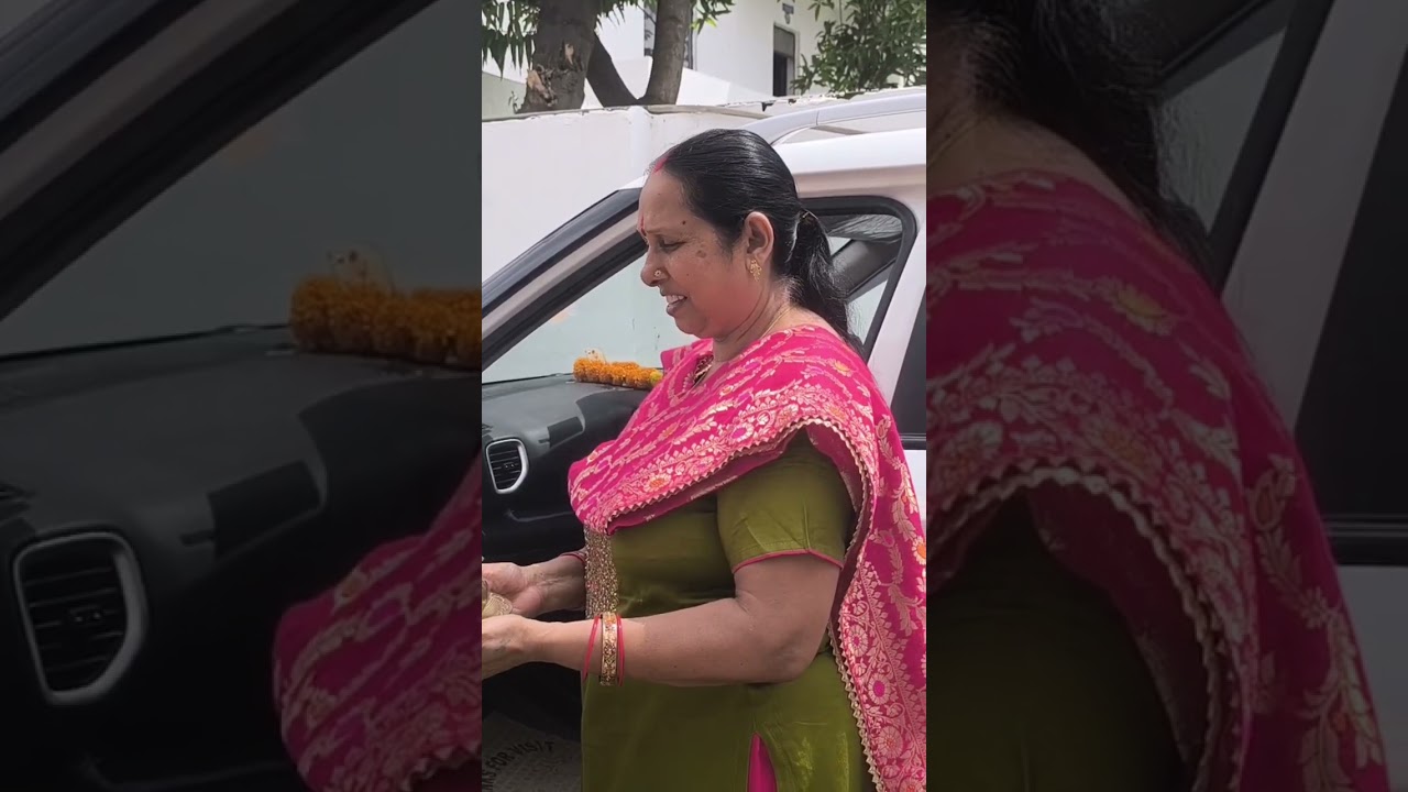 🚗 Ki hui Puja 😍🥳 #shortvideo #trendingvideo #subscribe #sandygupta56 #youtubeshorts #car