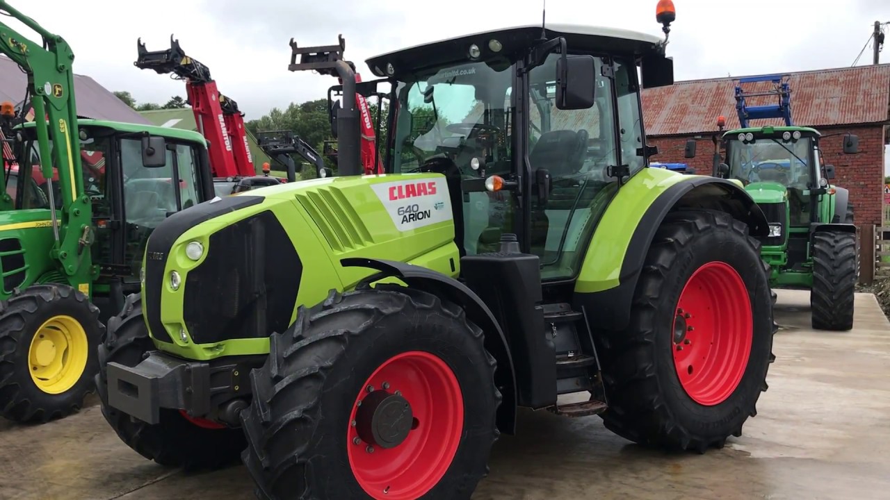 claas arion 640 cis 50 kph tractor 1900 hours