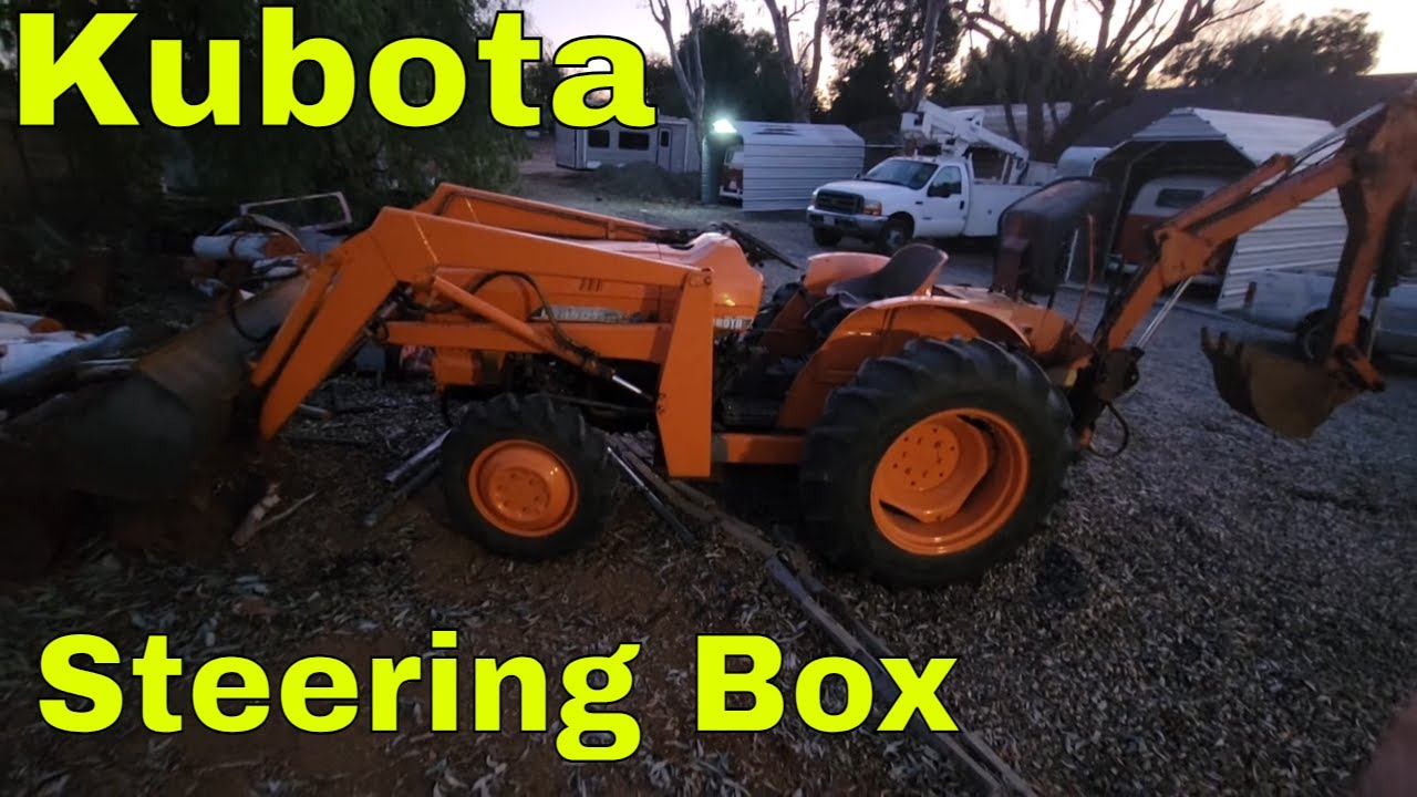 KUBOTA TRACTOR steering box replacement L295 L295dt L245 L245dt L225 L185  L175