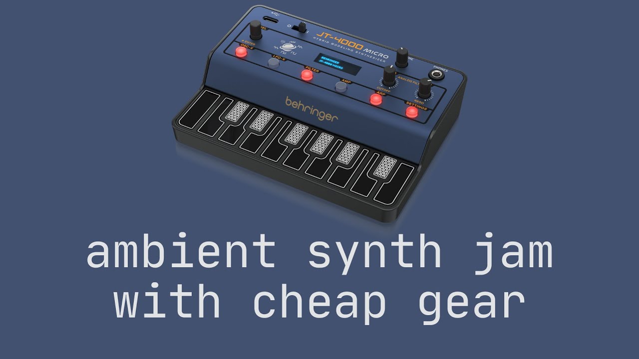 Ambient Synth Jam With Cheap Gear - Korg Volca, Monotron and JT-4000M