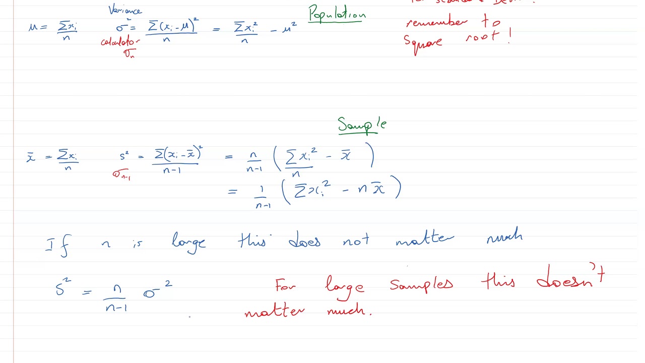 Unbiased Estimator of Variance (to divide by n or n - 1)