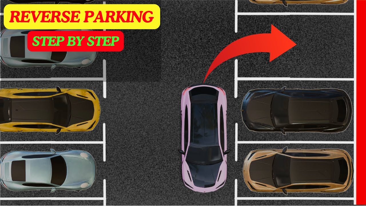 Reverse Parking by 8 Steps // How to Reverse Park/ How to Park/ Parking skill #carparking #parking