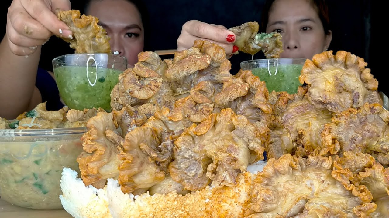 CHICHARON BULAKLAK x MUNGGO SOTANGHON MUKBANG | PUTOK BATOK | MUKBANG PHILIPPINES | FILIPINO FOOD