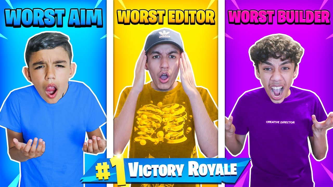 Which Brother Is The Worst At Fortnite! Diamond Mamba vs Mini Mamba vs Reaxtion!