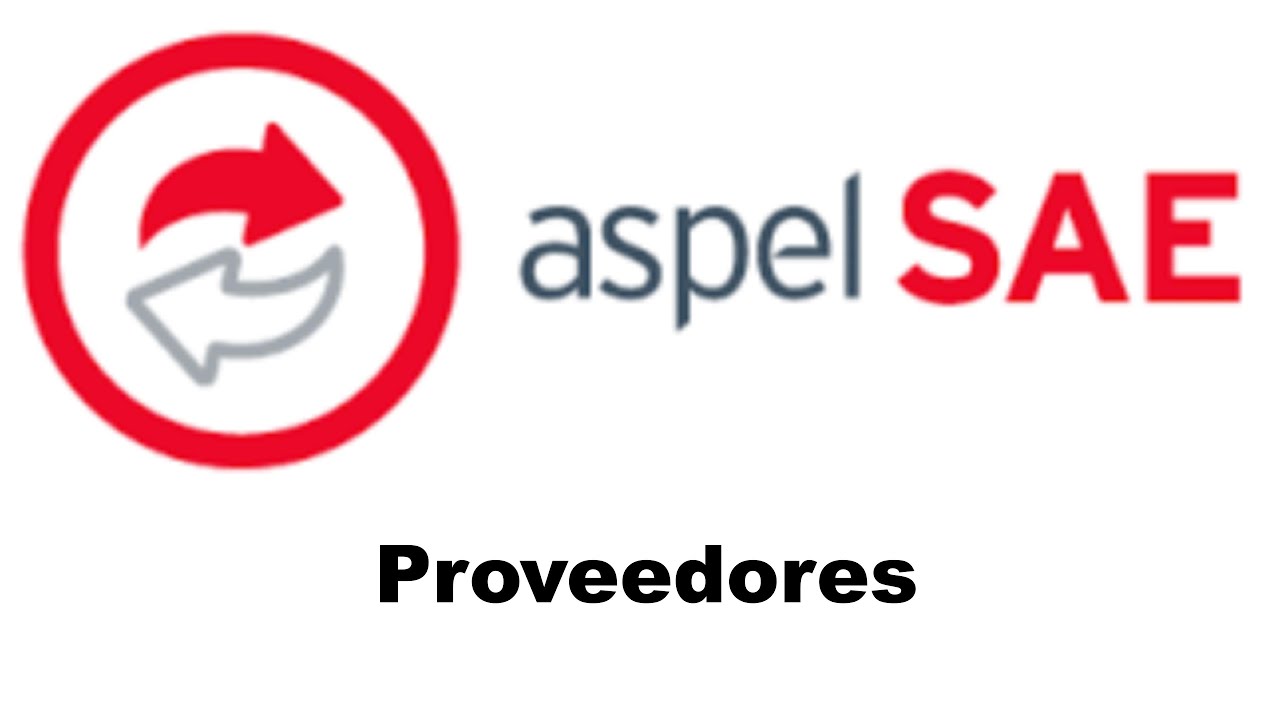 Aspel SAE 03: Proveedores