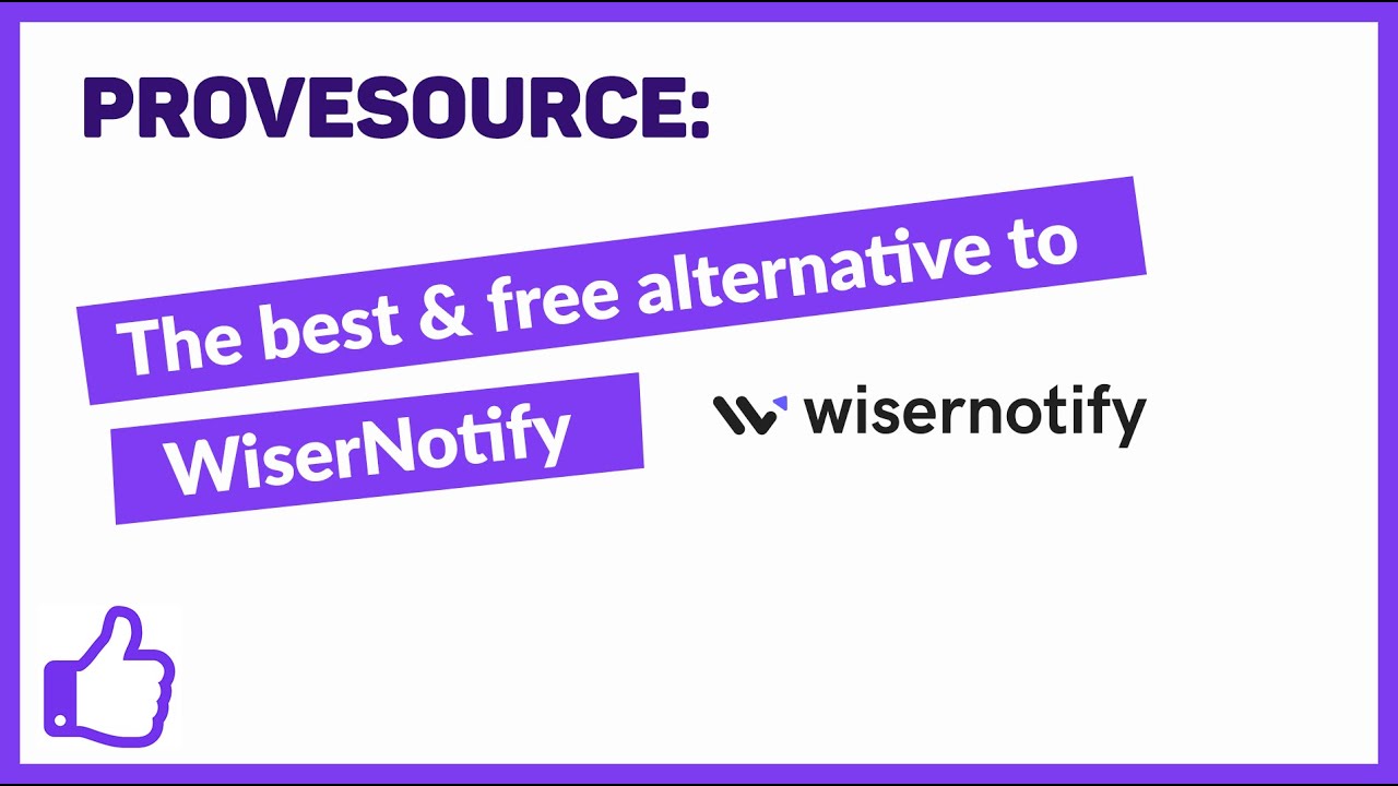 The Best Free WiserNotify Social Proof Alternative #wisernotify #socialproof #provesource