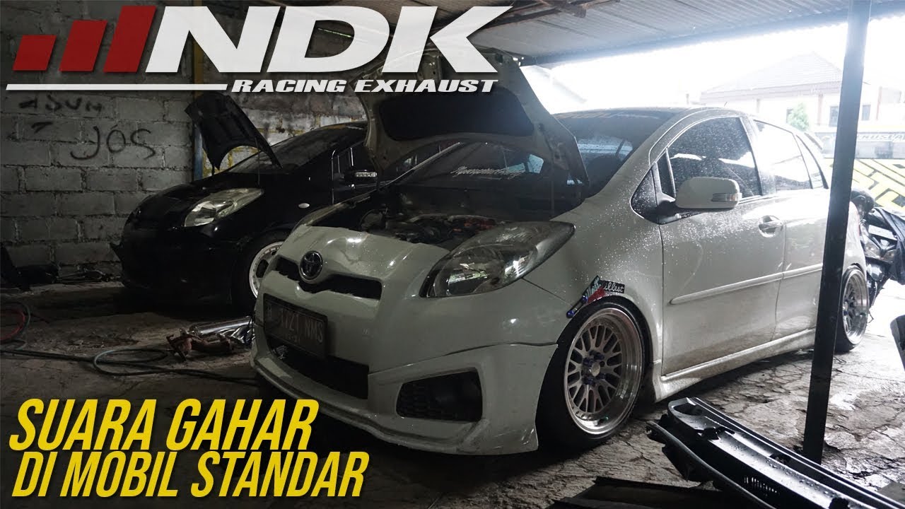 Suara Sangar ! Pasang Knalpot Full System NDK EXHAUST di Yaris Putih & Tores