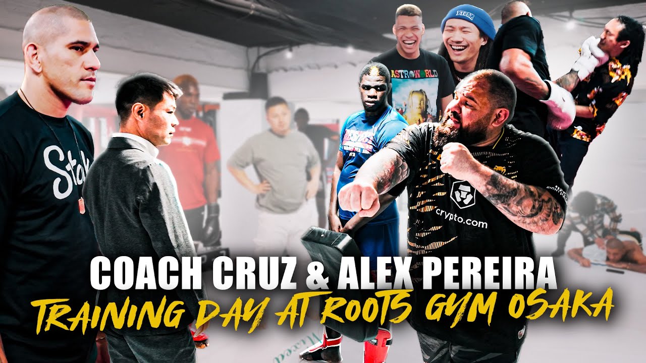 Coach Cruz & Alex Pereira training in Osaka with Japanese Influencers