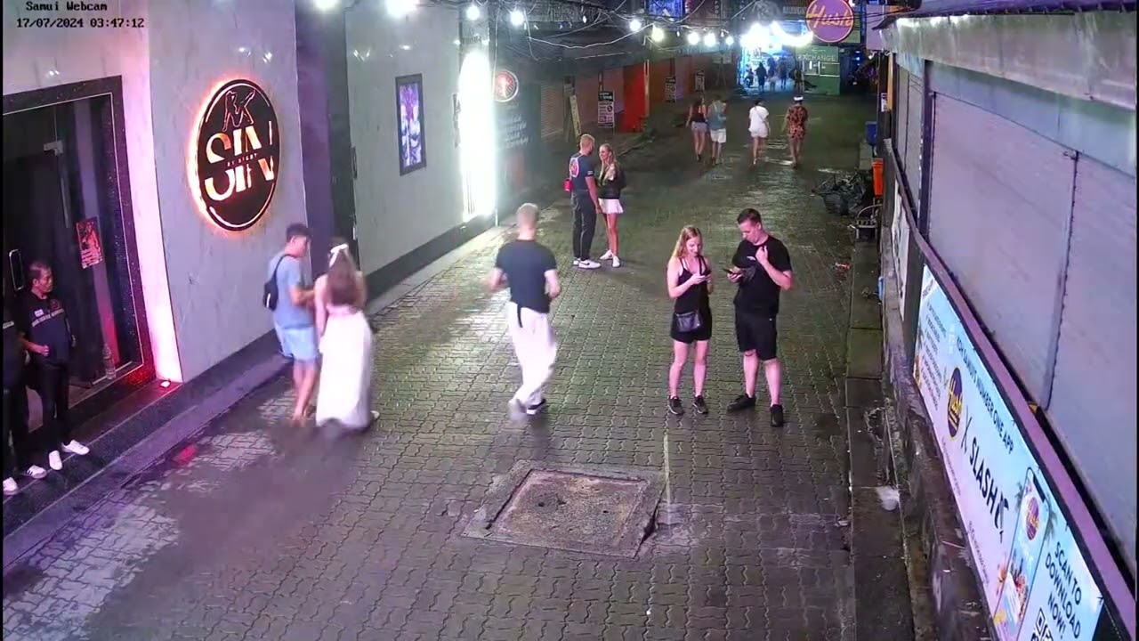 SIN club koh Samui  Thailand  Live Street Webcam 02. Остров Самуи, Тайланд
