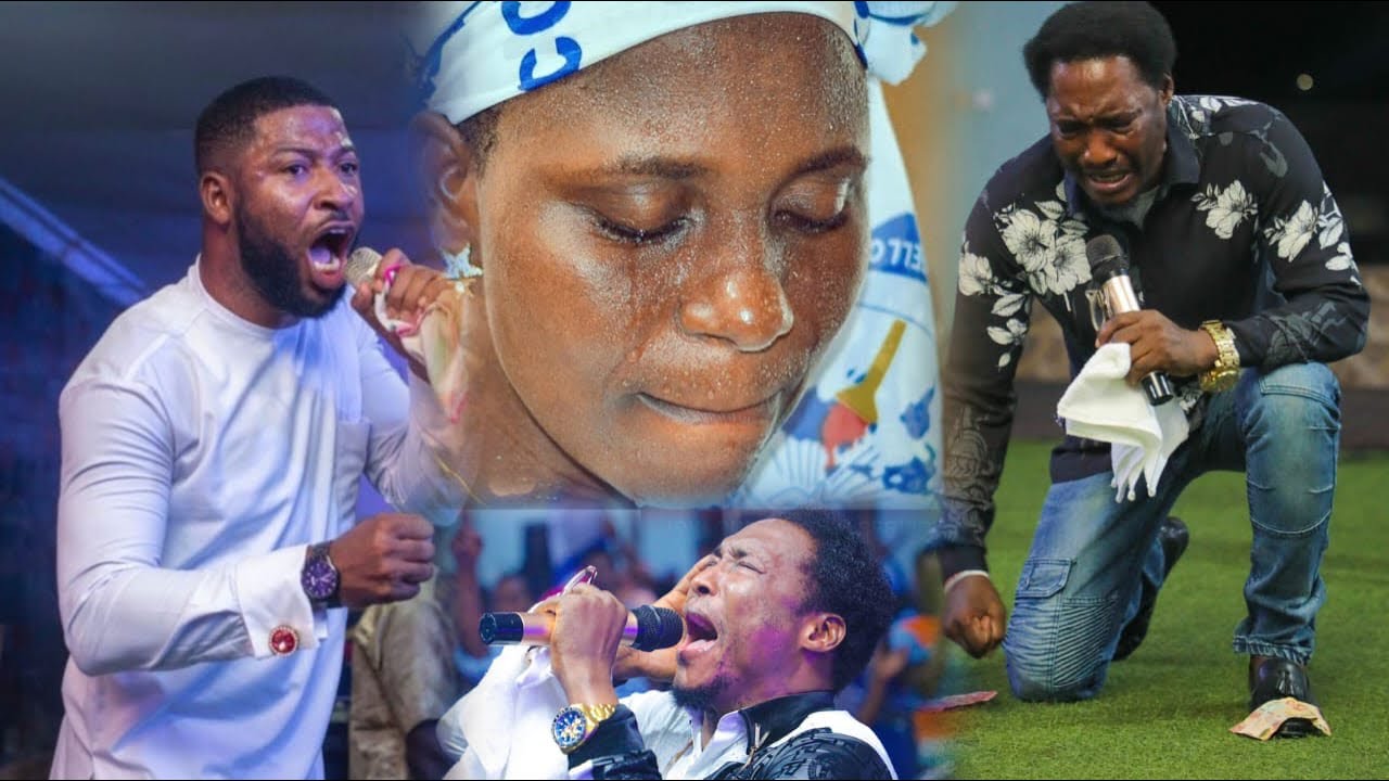 BEN OKO JNR💫son of apostle Paul OKo Hackman made people cried @angel tv during a time of worship🔥💫