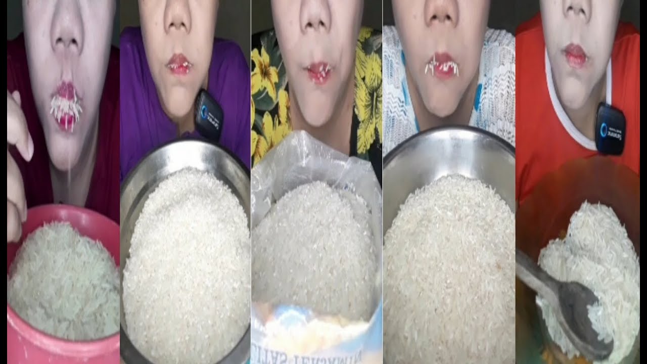 DYMA | ASMR RAW RICE EATING| Compilation Vidios Raw Rice | asmrrawrice |asmrrawriceeating|asmrsounds