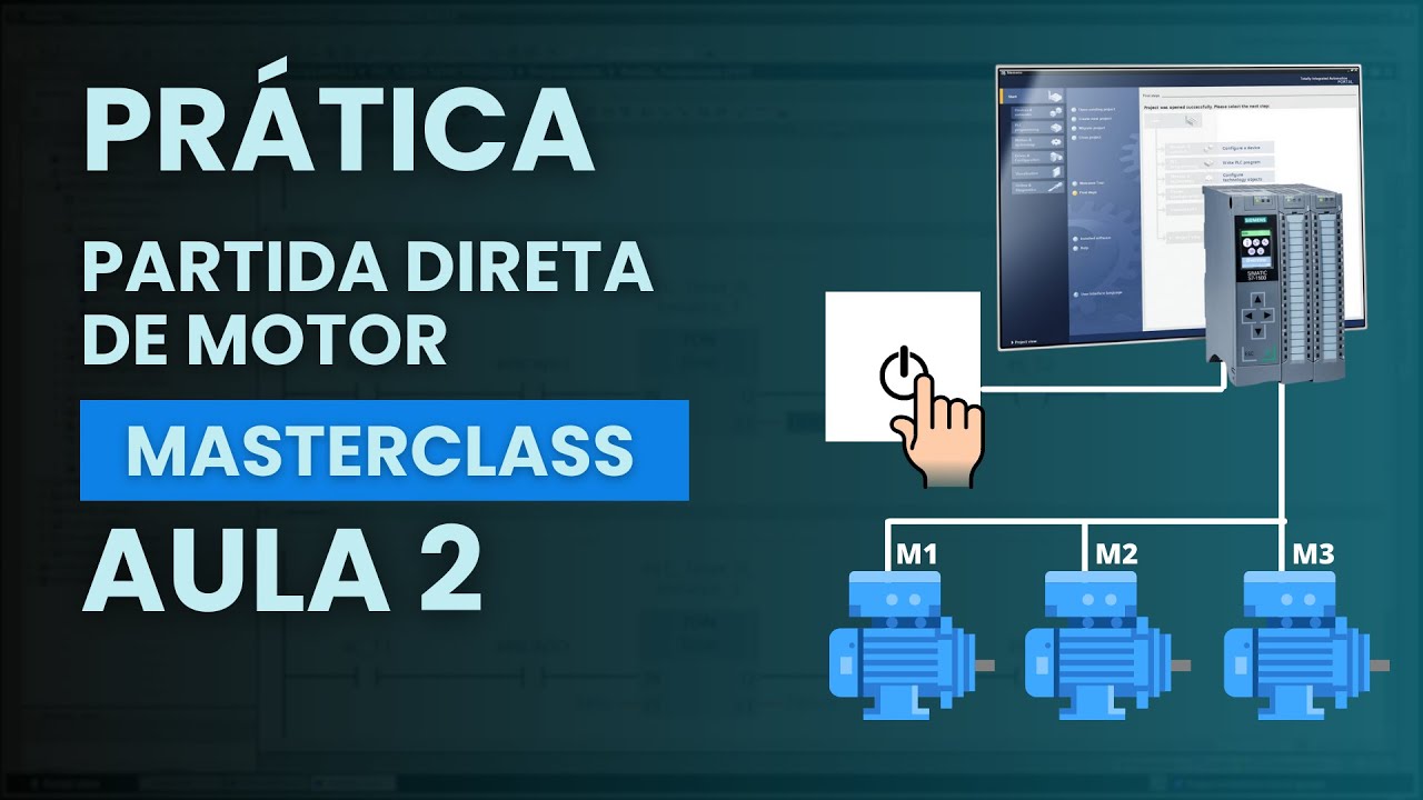 Prática Programando Bloco de Partida direta de Motor com TIA PORTAL | INETEC Masterclass AULA 2