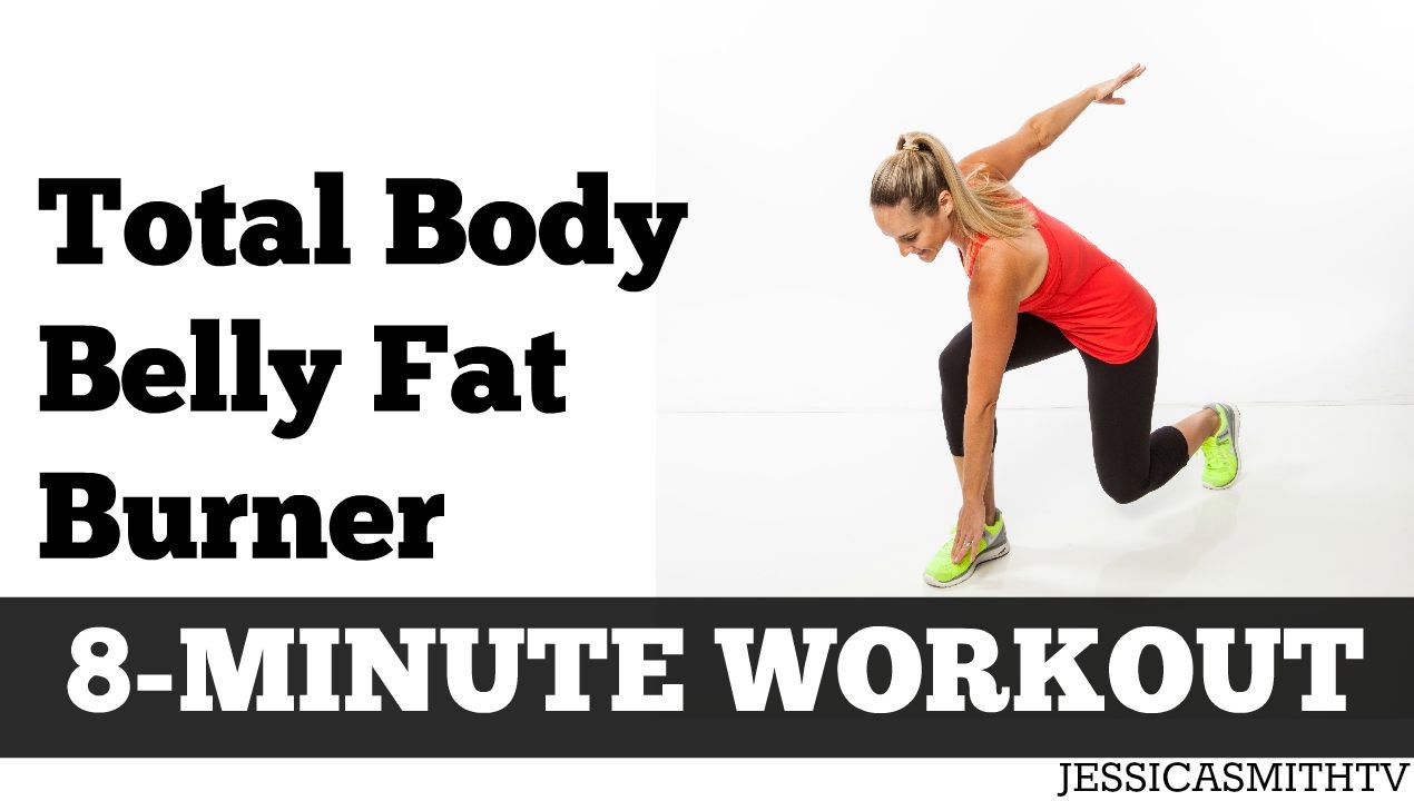 8 Minute Total Body Belly Fat Burn | Full Length Abs Exercise Video