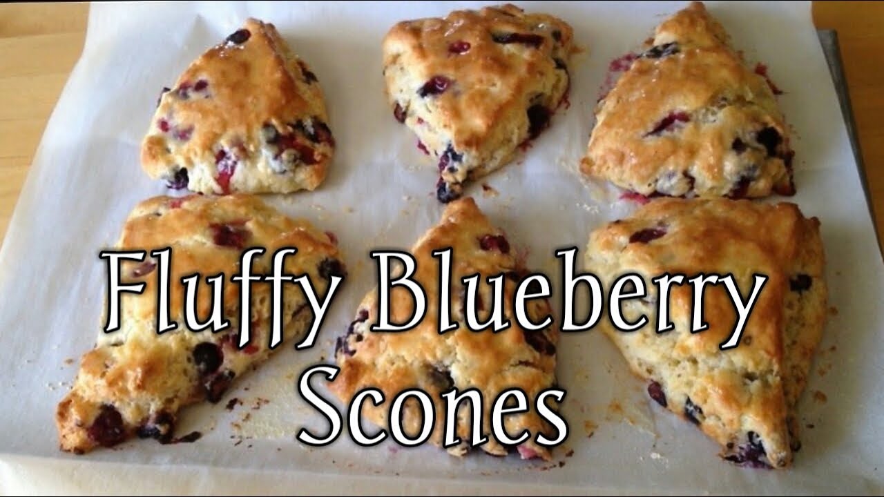 Sour Cream Blueberry Scones Recipe | Peaches and Cream