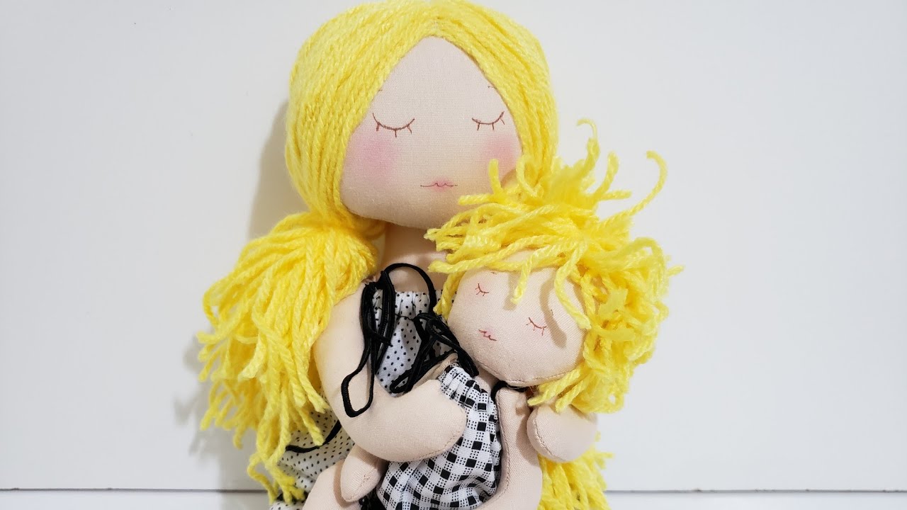 BONECA DE PANO  MÃE E FILHA