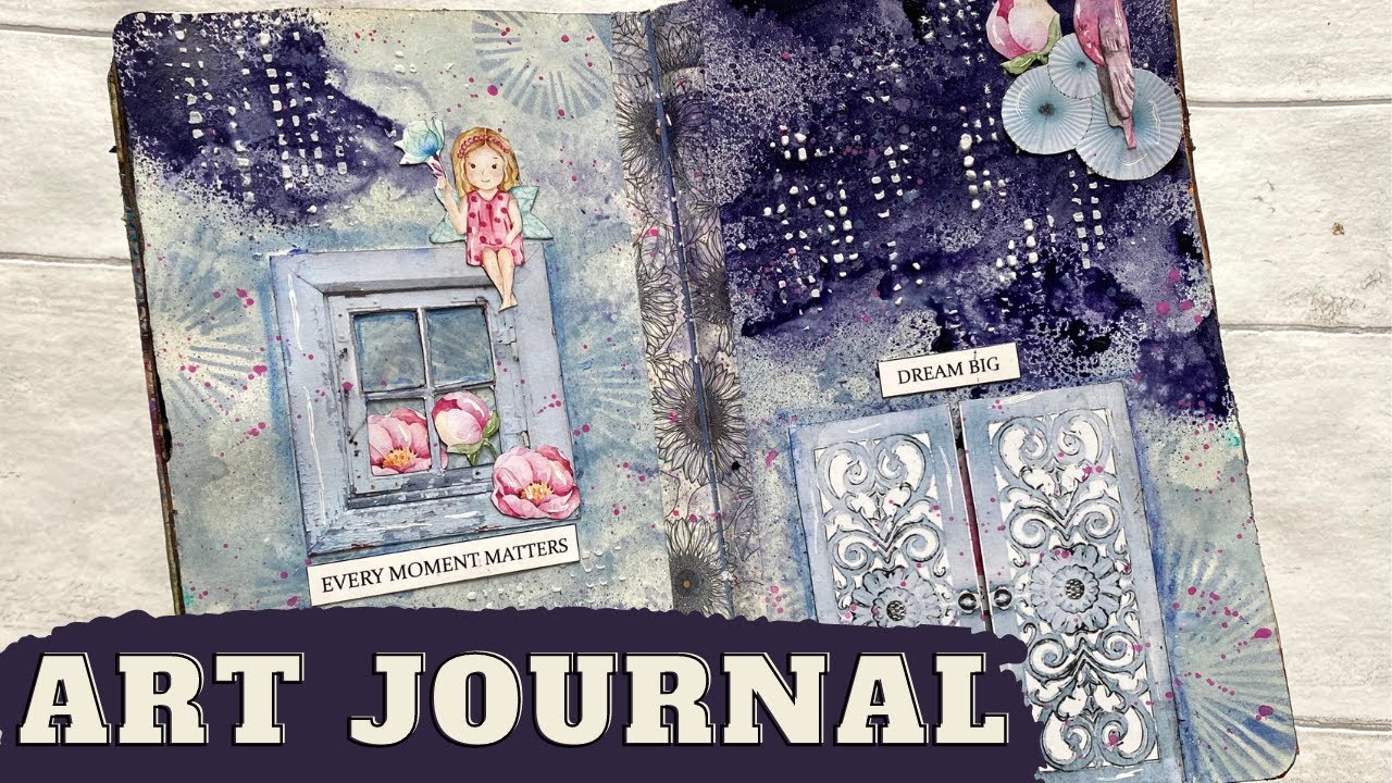 Mixed Media Art Journal 💕🌸💕