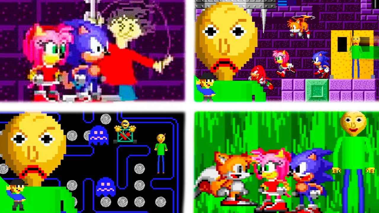 БАЛДИ В МИРЕ СОНИКА ! - Baldi would be OP in Sonic The Hedgehog [Pacman] Reaction - Реакция