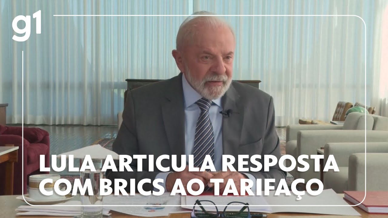 Lula articula resposta conjunta com Brics ao tarifaço de Trump