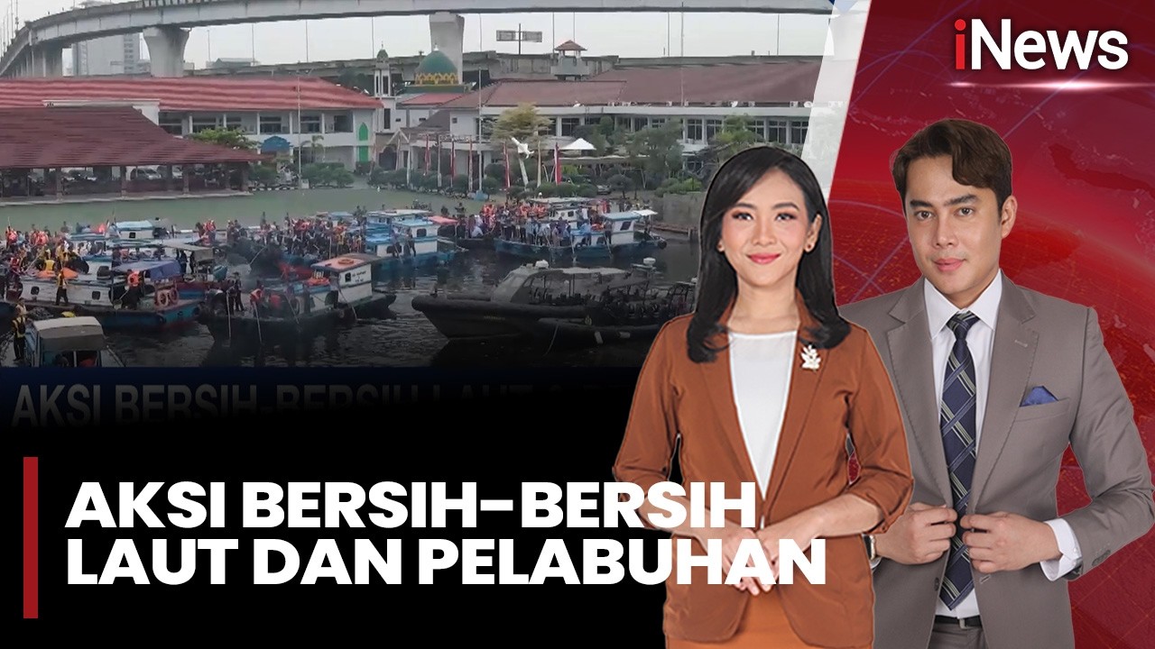 Prajurit Kolinlamil Gelar Aksi Bersih-Bersih Laut dan Pelabuhan di Pesisir Jakarta |iNews Siang 15/2