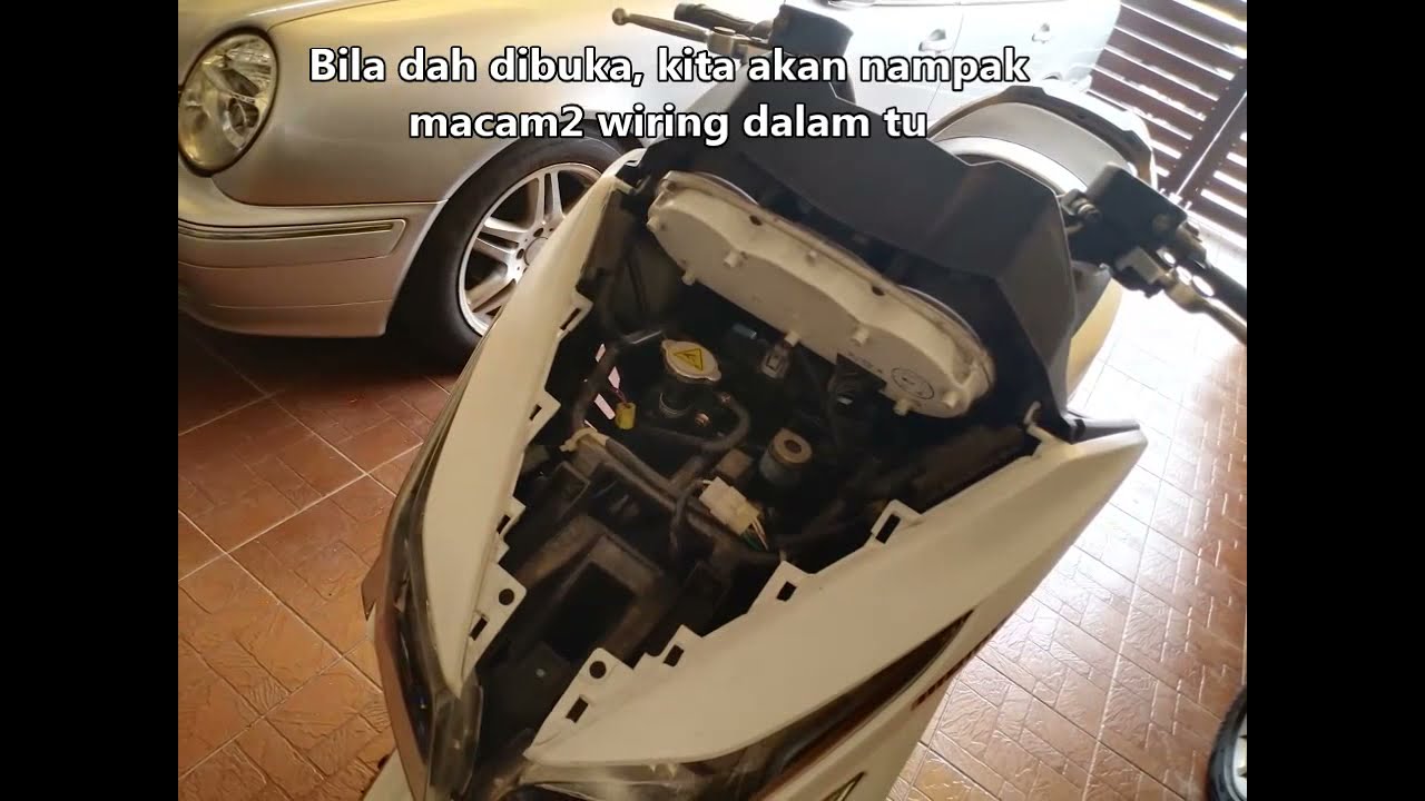 Modenas Elegan 250/Kymco X-Town: Tutorial DIY memasang suis On & Off utk headlamp