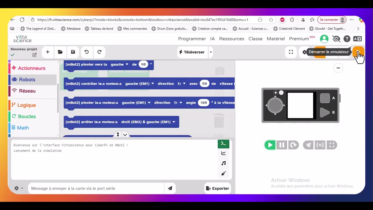 Coder NEOX avec Vittascience