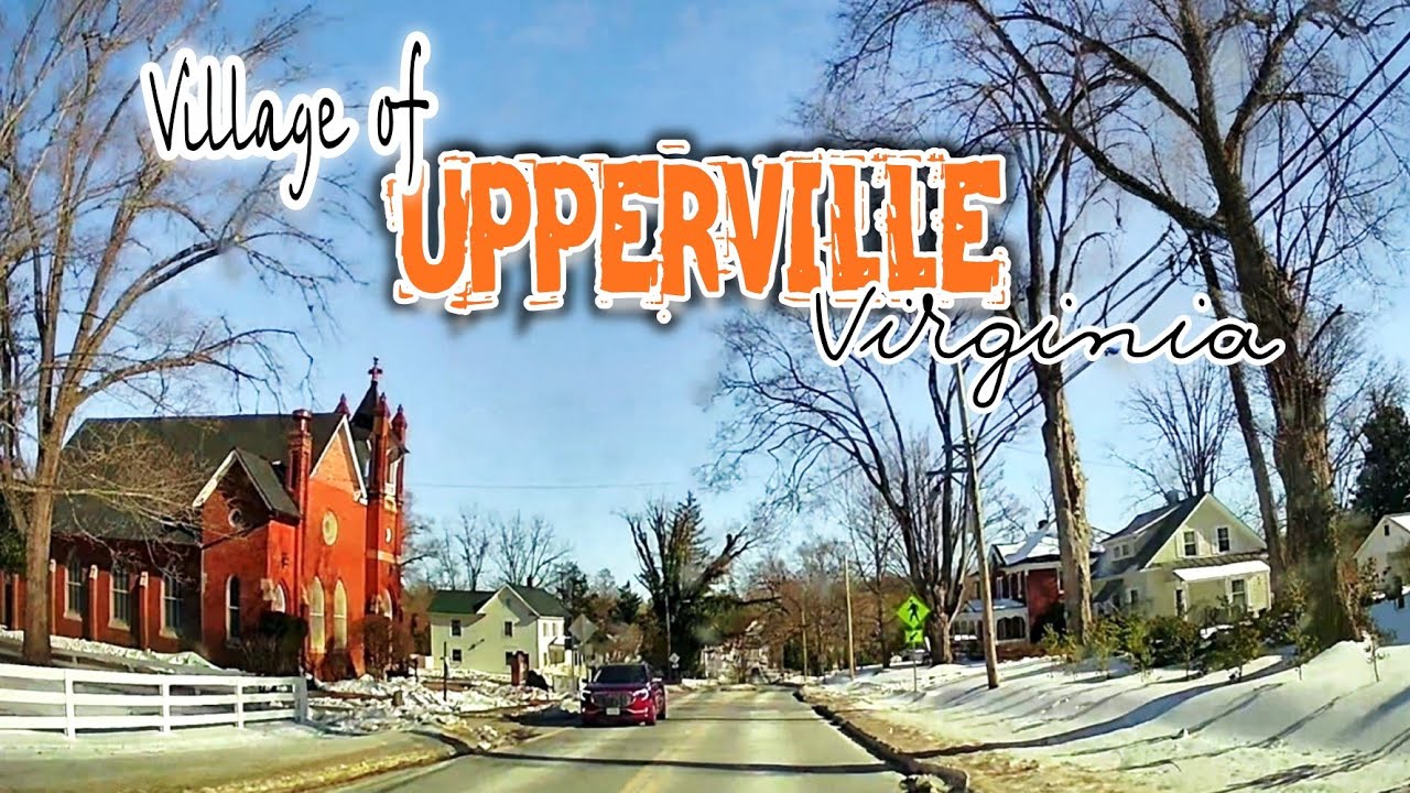 Snowy Village Vibes: A Relaxing Winter Drive Through Upperville, VA
