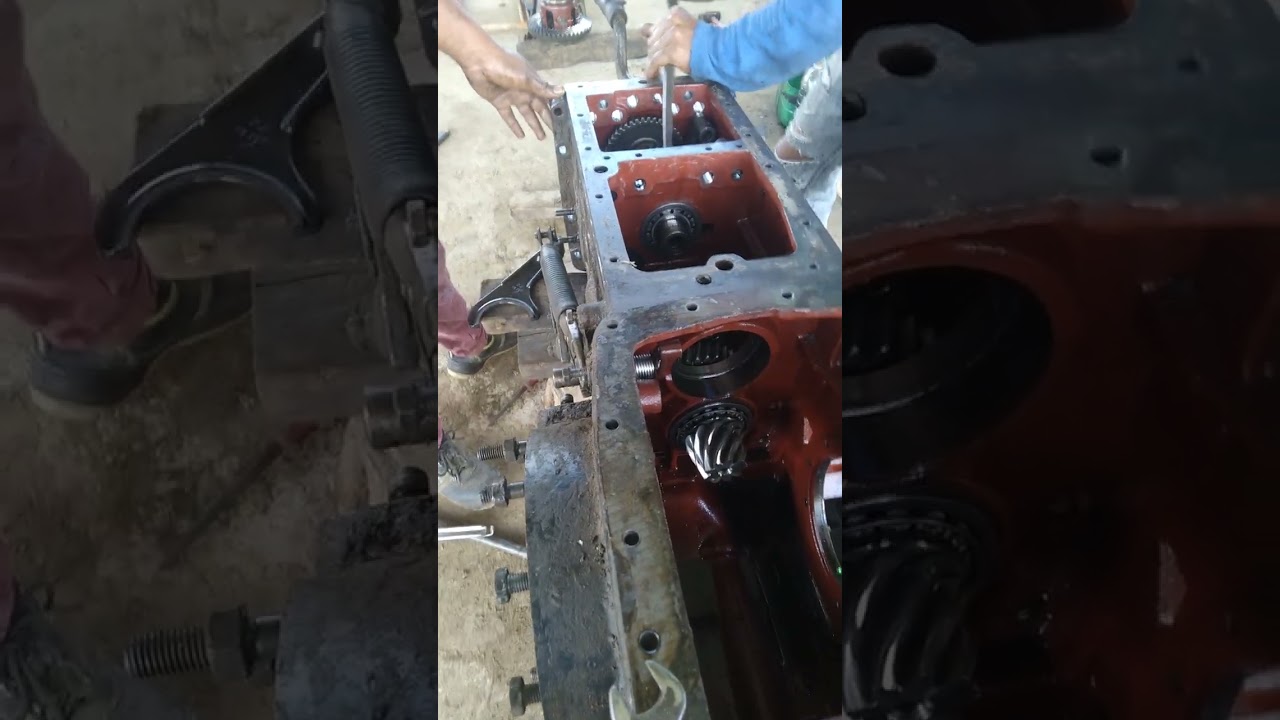 projek bongkar transmssi tractor landini atlantis DT85