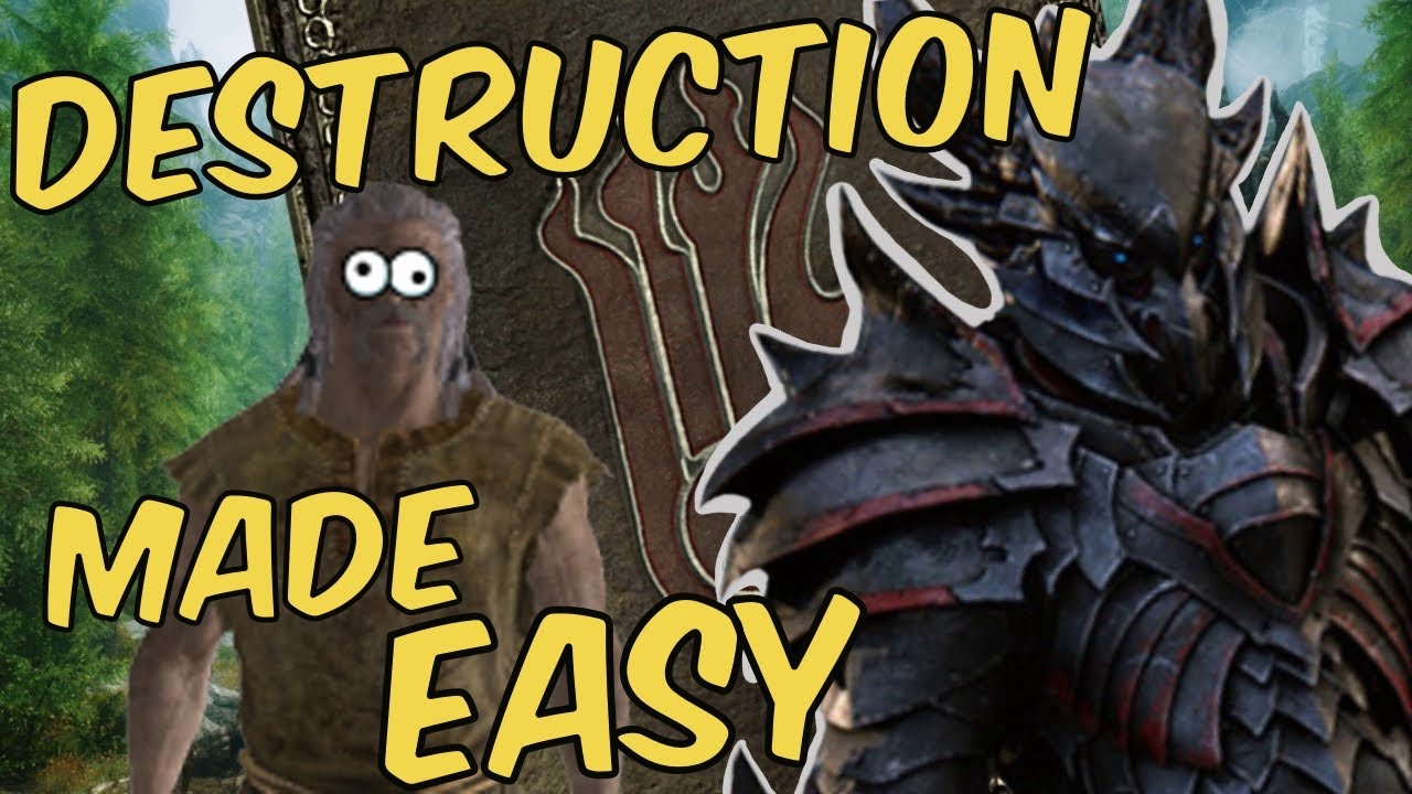 How to Level up Destruction SUPER FAST in Skyrim