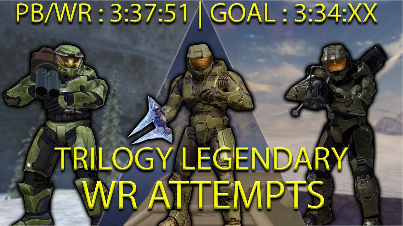 Halo LEGENDARY Trilogy Speedruns for FAT WR | GOAL : 3:35:XX | WE DESTROY THE GAME