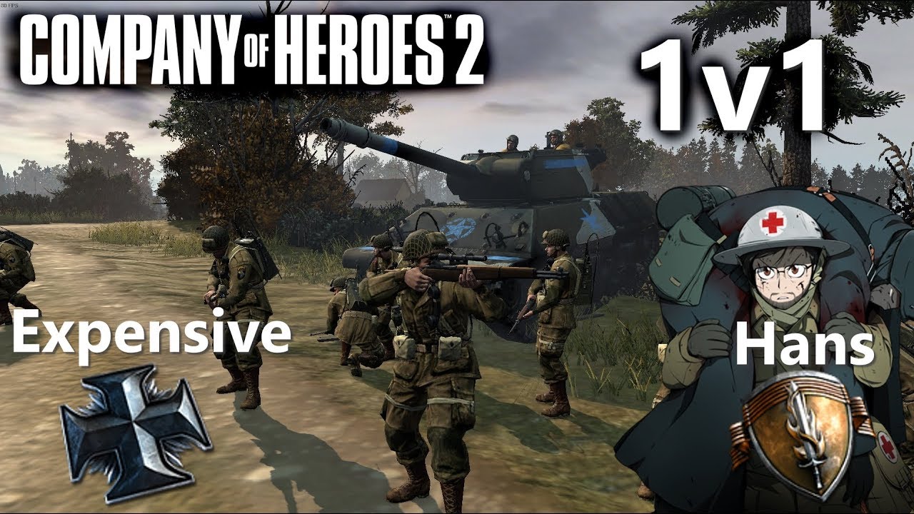 CoH2: Intense 1v1 - Hans(USF) vs Expensive(OKW)