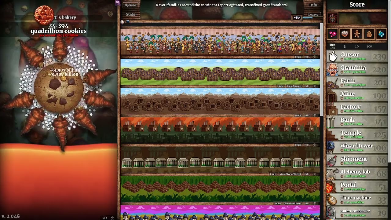 Clicking On A Wrath Cookie In Cookie Clicker (Ruin)