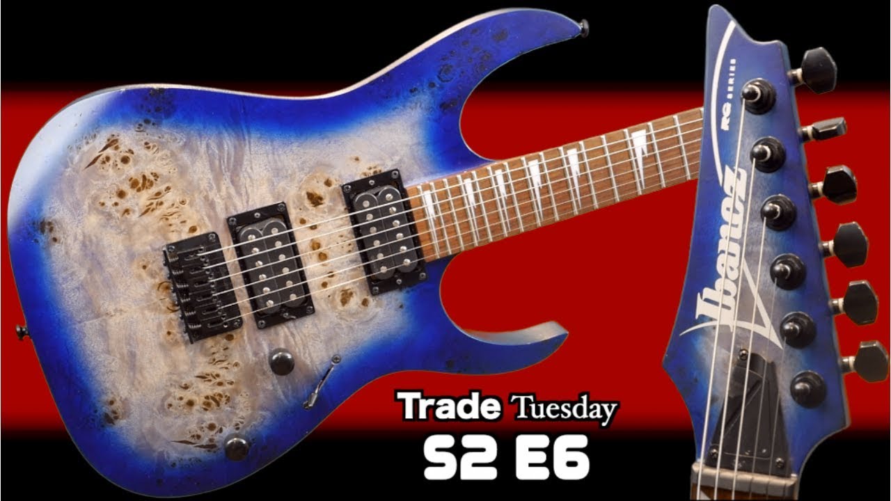 My First Ibanez Guitar! | Trade Tuesday S2 E6 | Ibanez RGRT621DPB Blue Lagoon Burst Flat