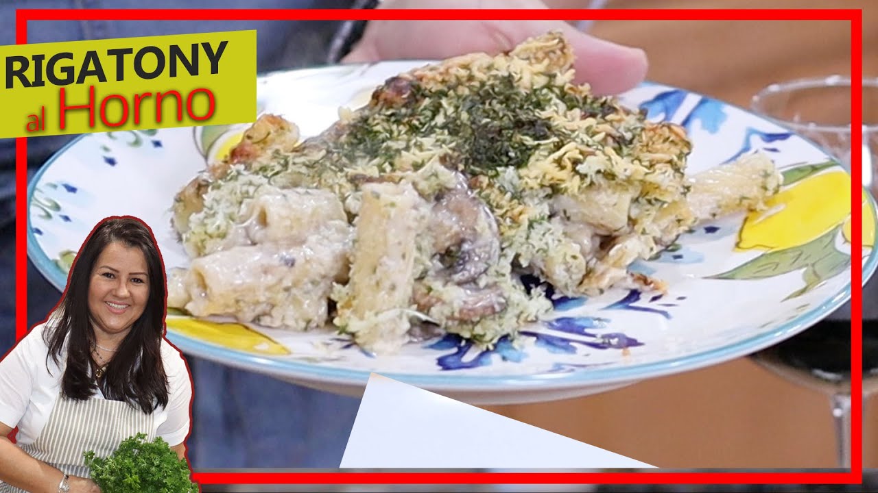 PASTA RIGATONI AL HORNO FACIL RECETA 💝  Fettuccine HORNEADO