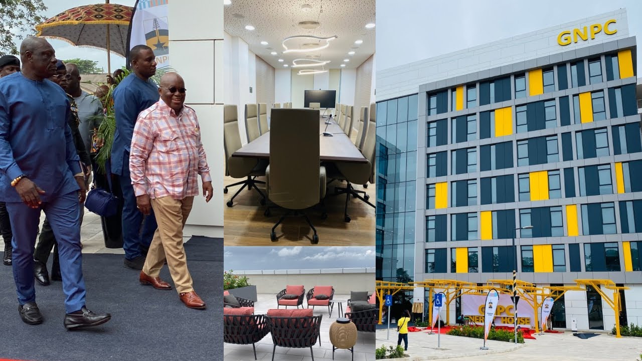 Nana Addo Tours The $25M Ghana’s New GNPC Operational Headquarters In Takoradi