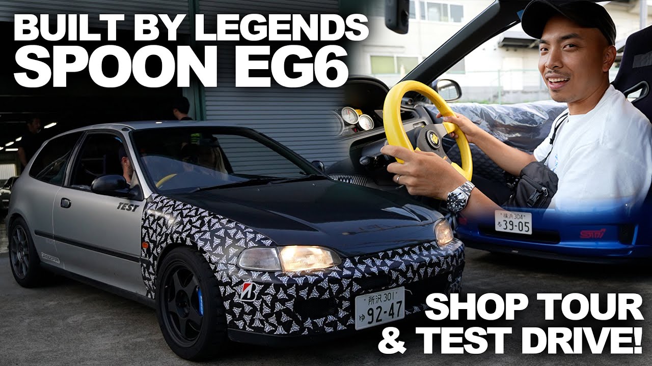 Test Driving Japan's Most Special Honda Civic: The Built By Legends Spoon EG6!