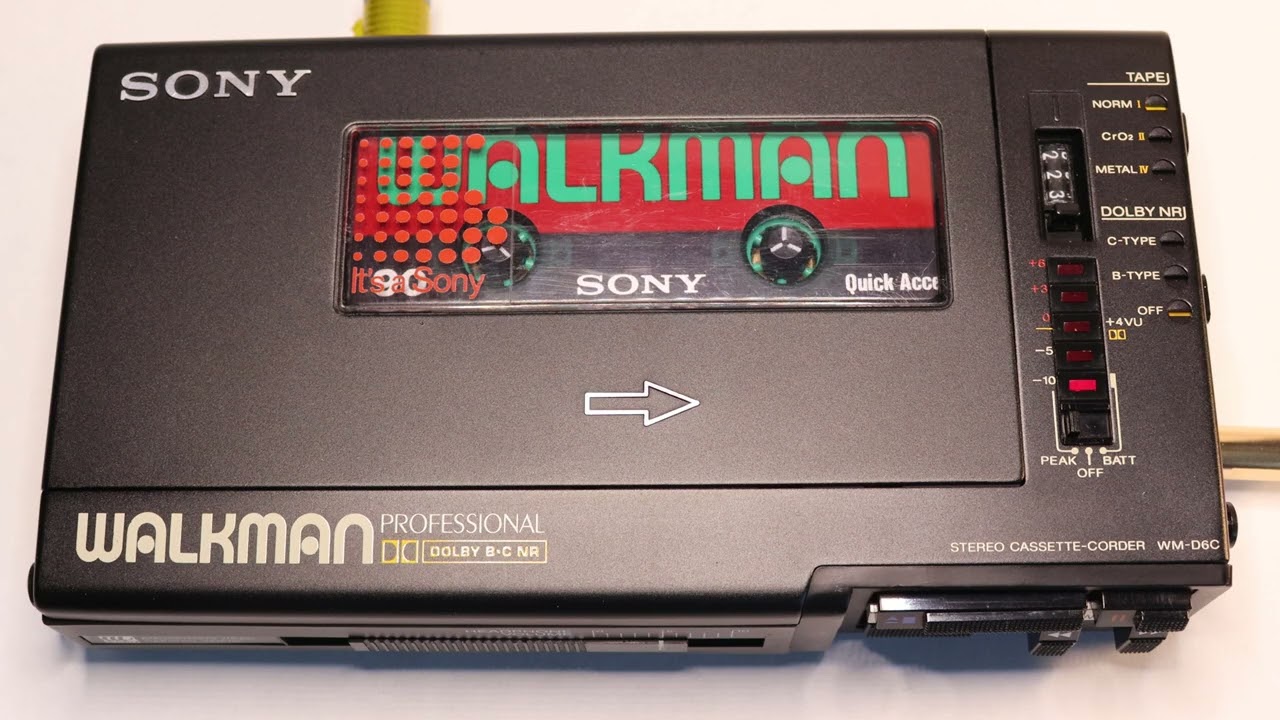 Sony Walkman Cassette Recorder WM-D6C with Case - (Fully Operational) SN: 247137