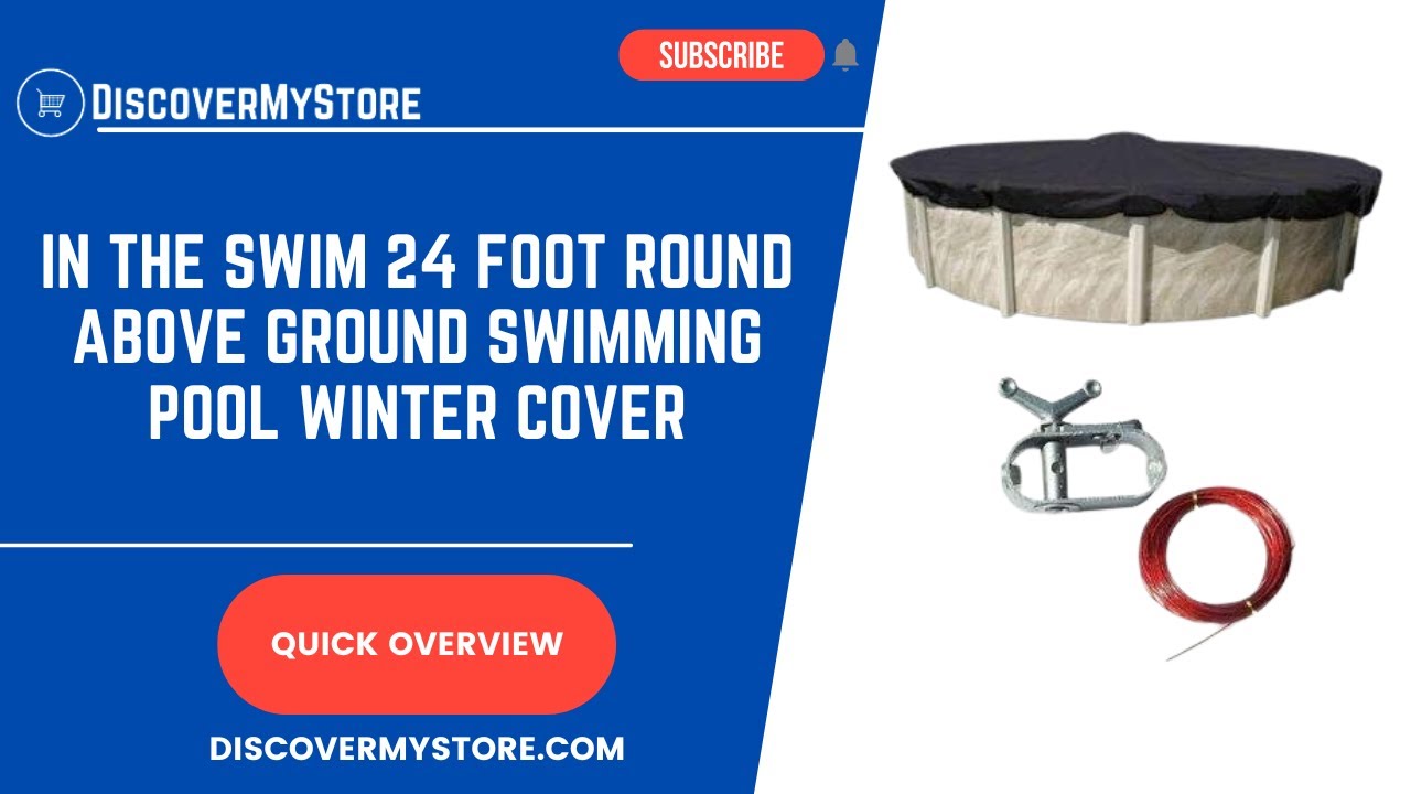In The Swim 24-Foot Round Above Ground Swimming Pool Winter Cover