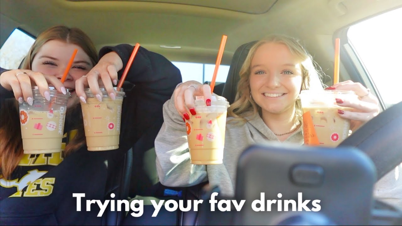 TRYING YOUR DUNKIN ORDERS! | Bryleigh Anne