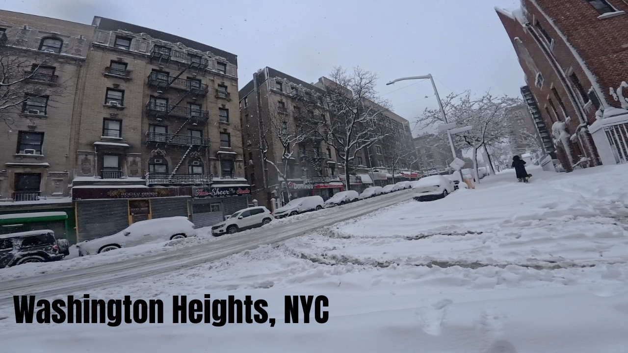 Frozen and Fearless: Walking Through Washington Heights NYC during a Blizzard