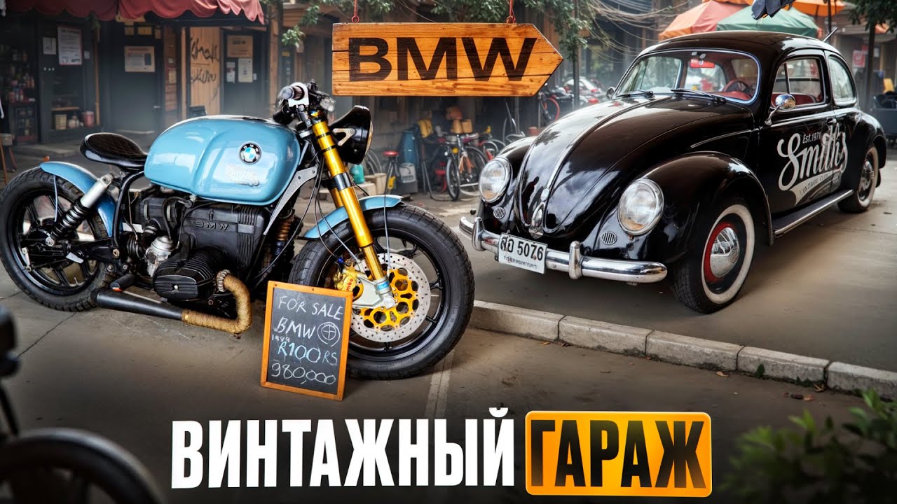 BMW ГАРАЖ! СТОИТ УВИДЕТЬ! ДЛЯ ВСЕХ ЛЮБИТЕЛЕЙ МОТОЦИКЛОВ!