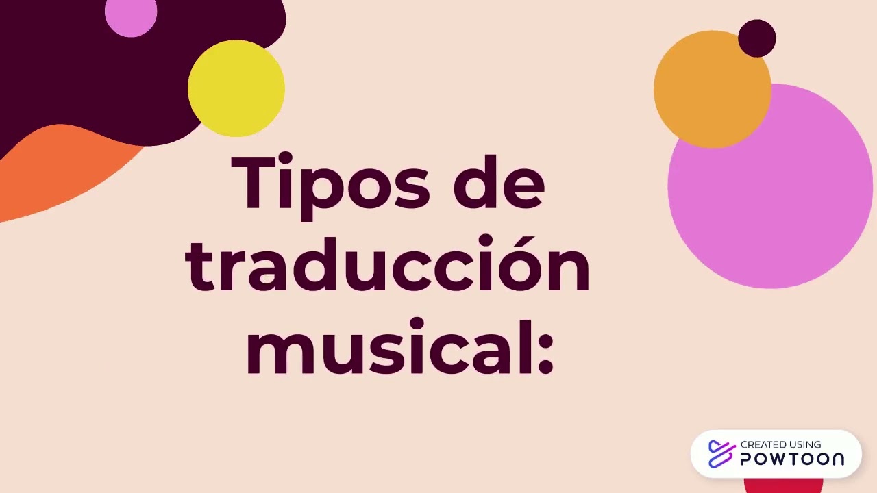 TRADUCCIÓN MUSICAL