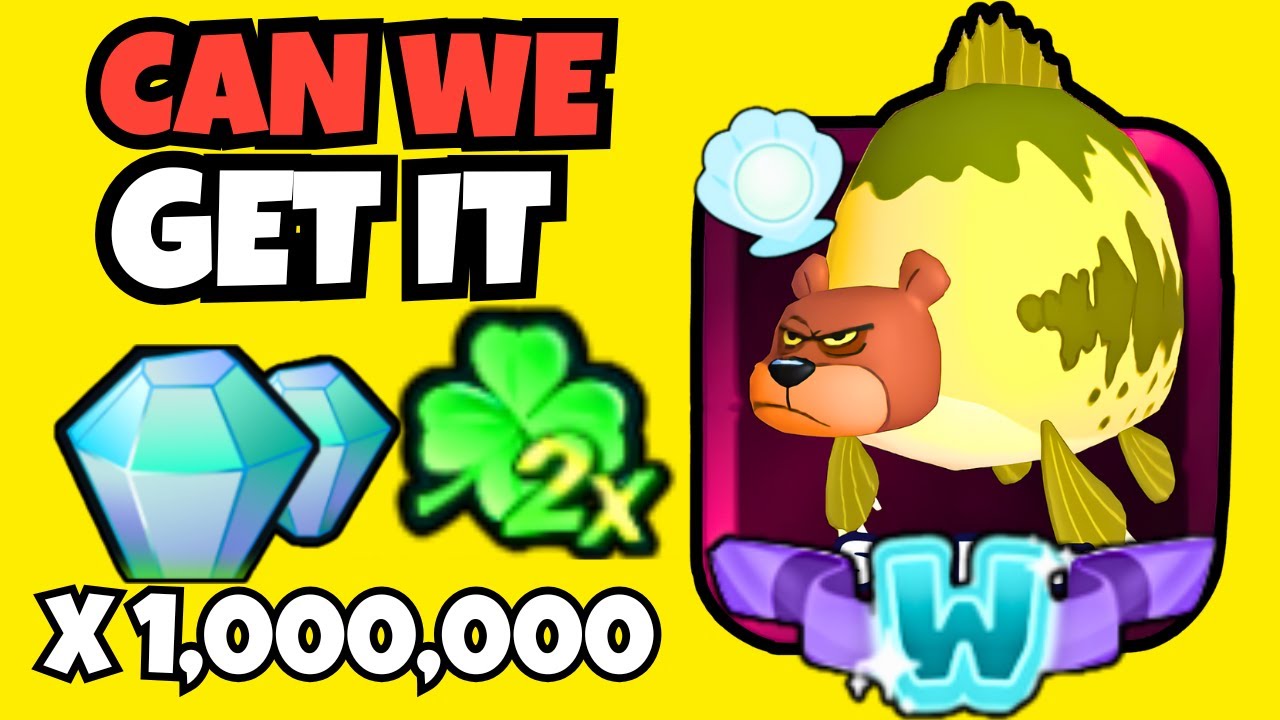 Spending 1,000,000 Gems to get Shiny Wumbo SEA BEAR in SpongeBob tower defense